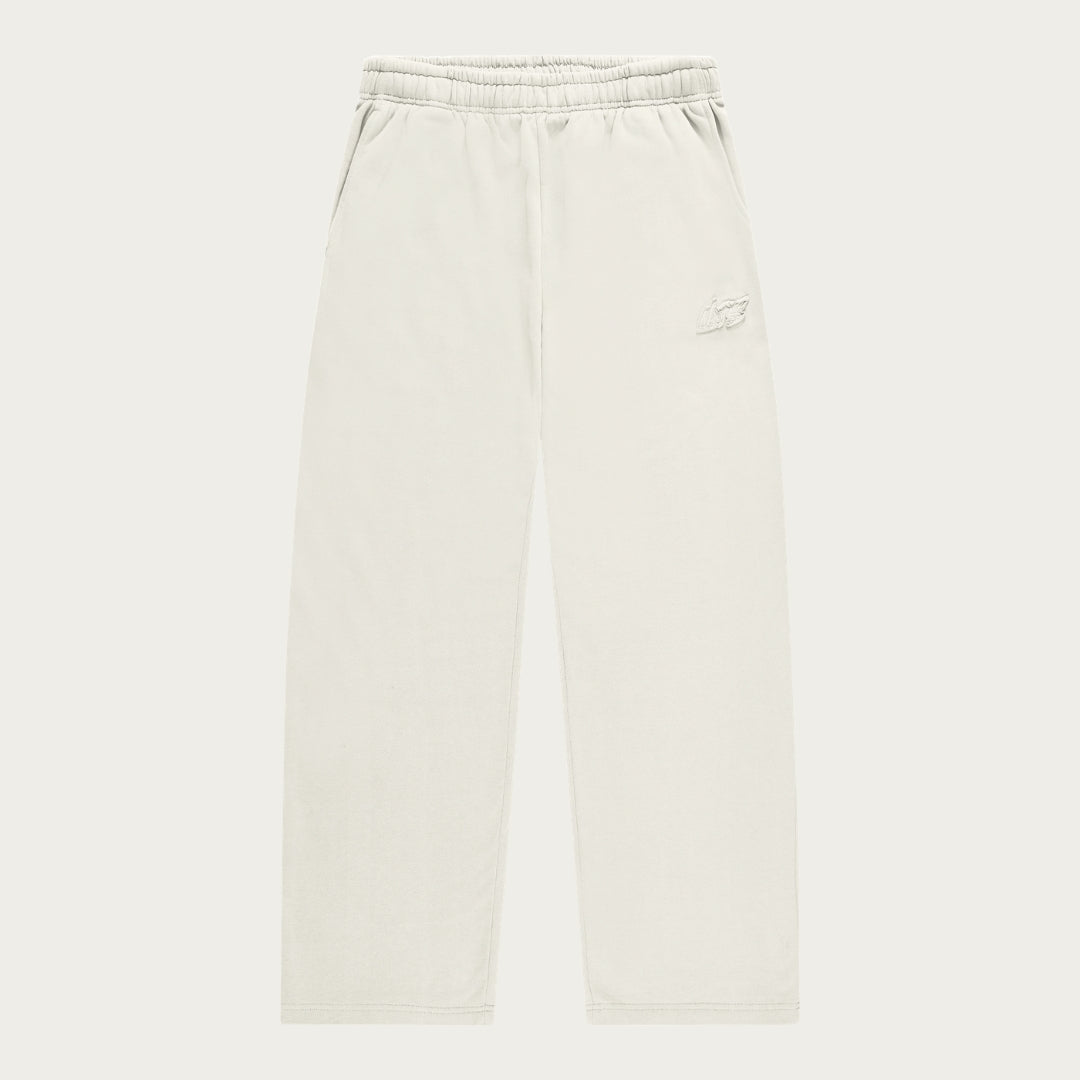 CREAM BASIC OPEN LEG JOGGER