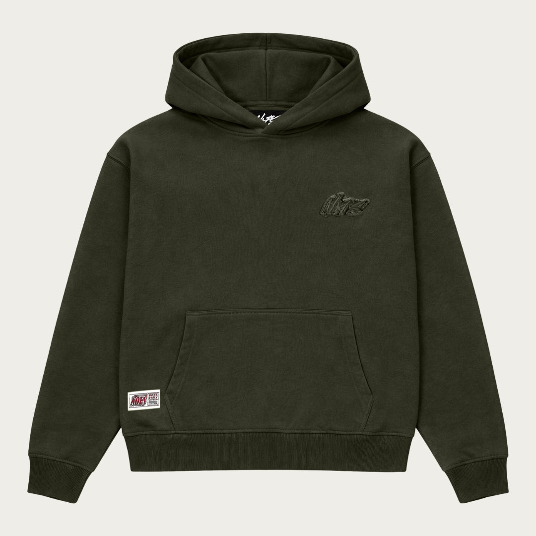 DARK OLIVE BASIC HOODIE