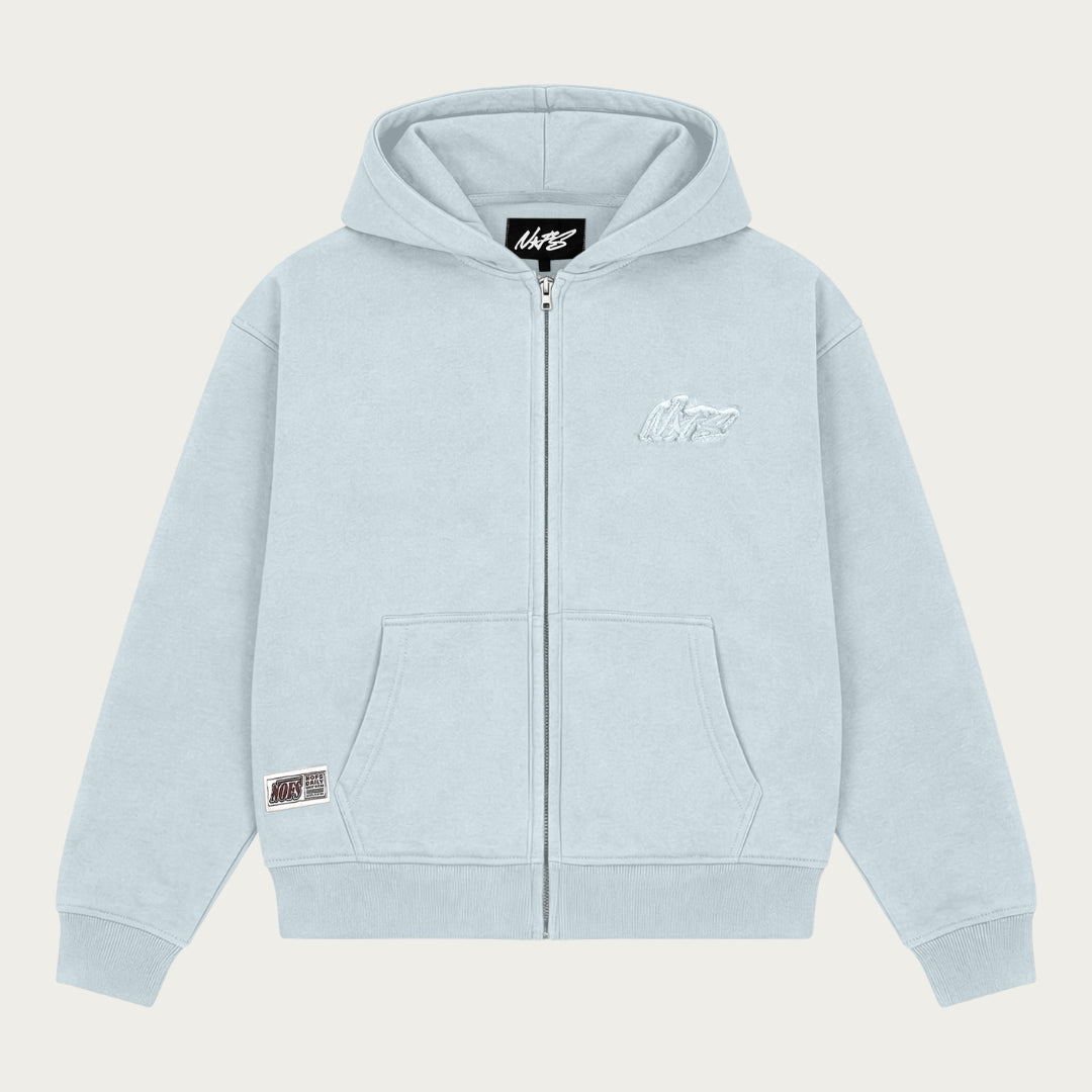 BABYBLUE BASIC ZIP HOODIE