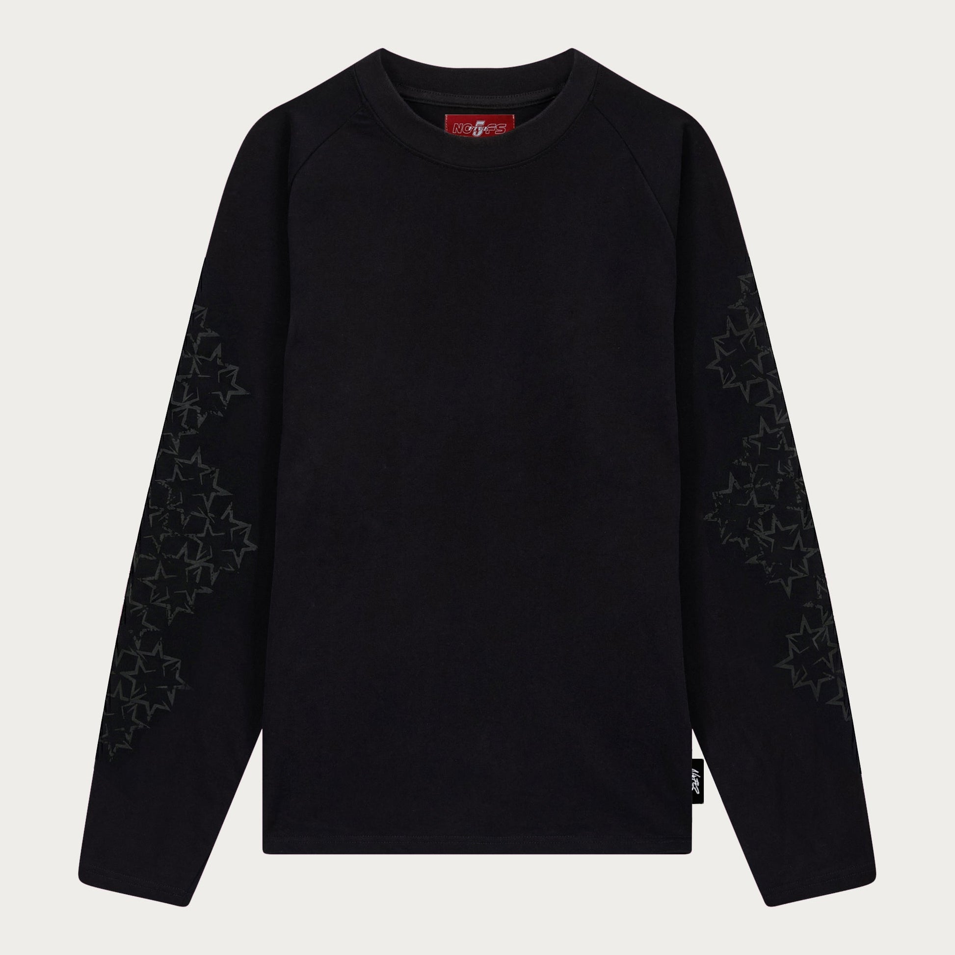 BLACK/DARK GREY STAR LONGSLEEVE