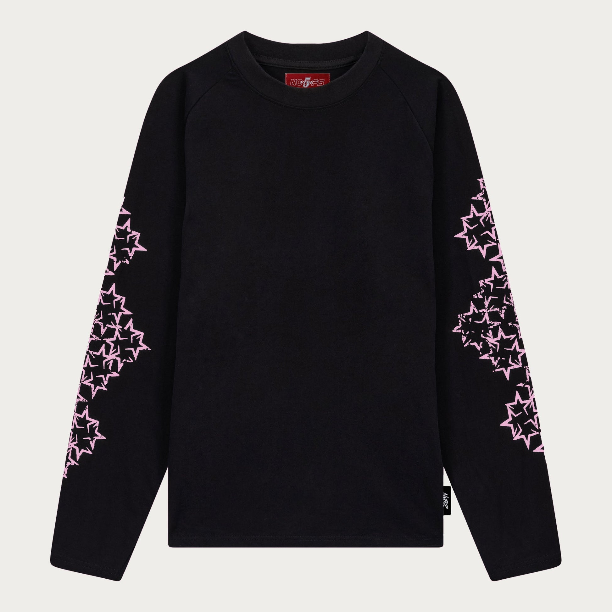 BLACK/PINK STAR LONGSLEEVE