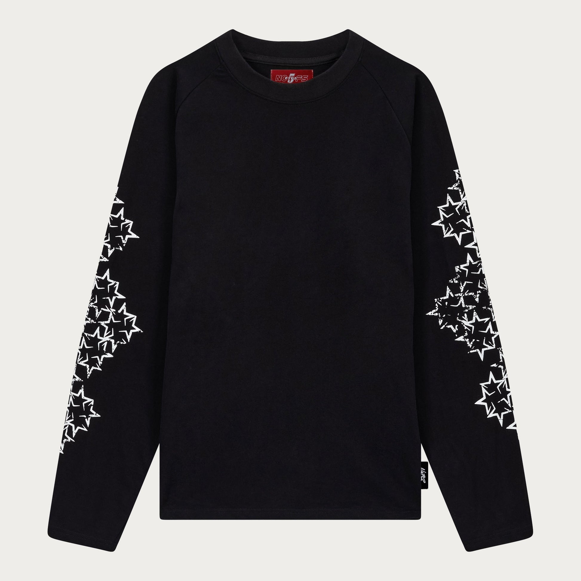 BLACK/WHITE STAR LONGSLEEVE