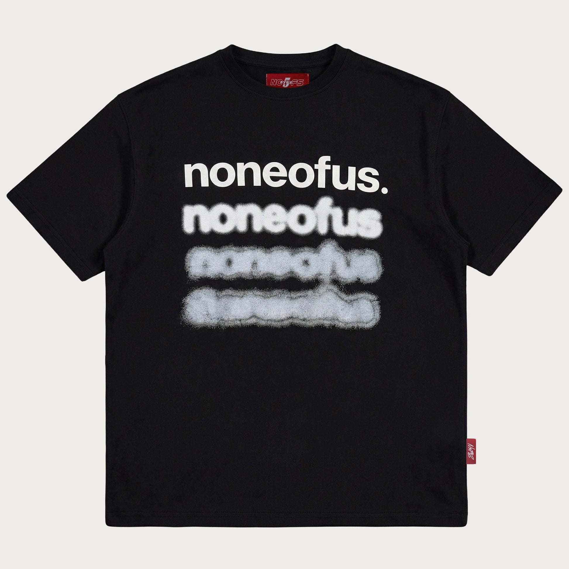 BLACK/WHITE BLURRED TEE