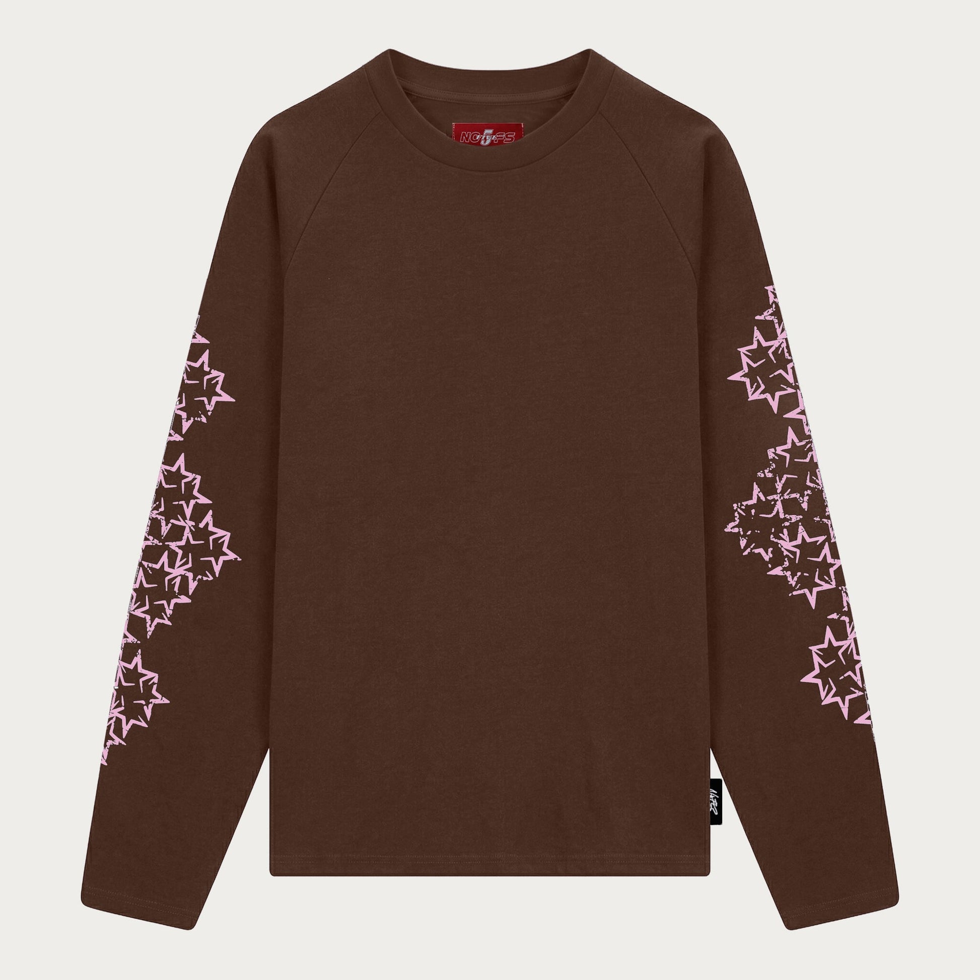 BROWN/PINK STAR LONGSLEEVE