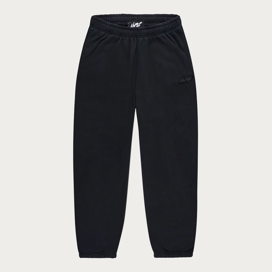 BLACK BASIC CUFFED JOGGER