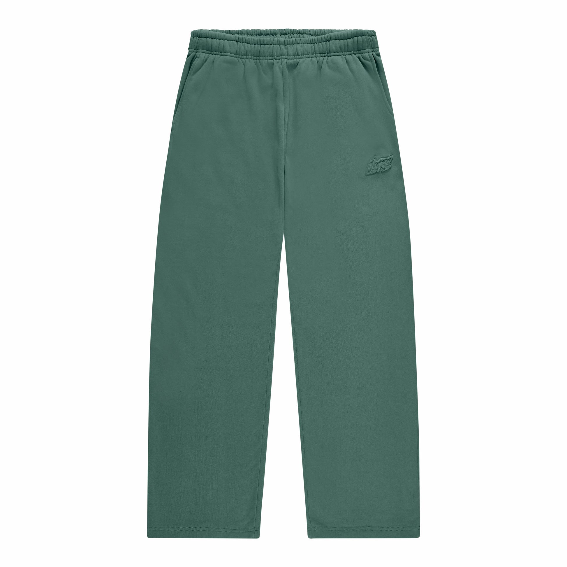 DARK GREEN BASIC OPEN LEG JOGGER