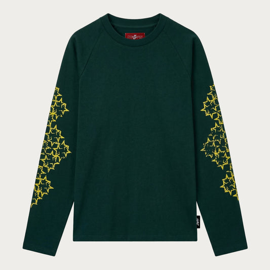 DARK GREEN/YELLOW STAR LONGSLEEVE