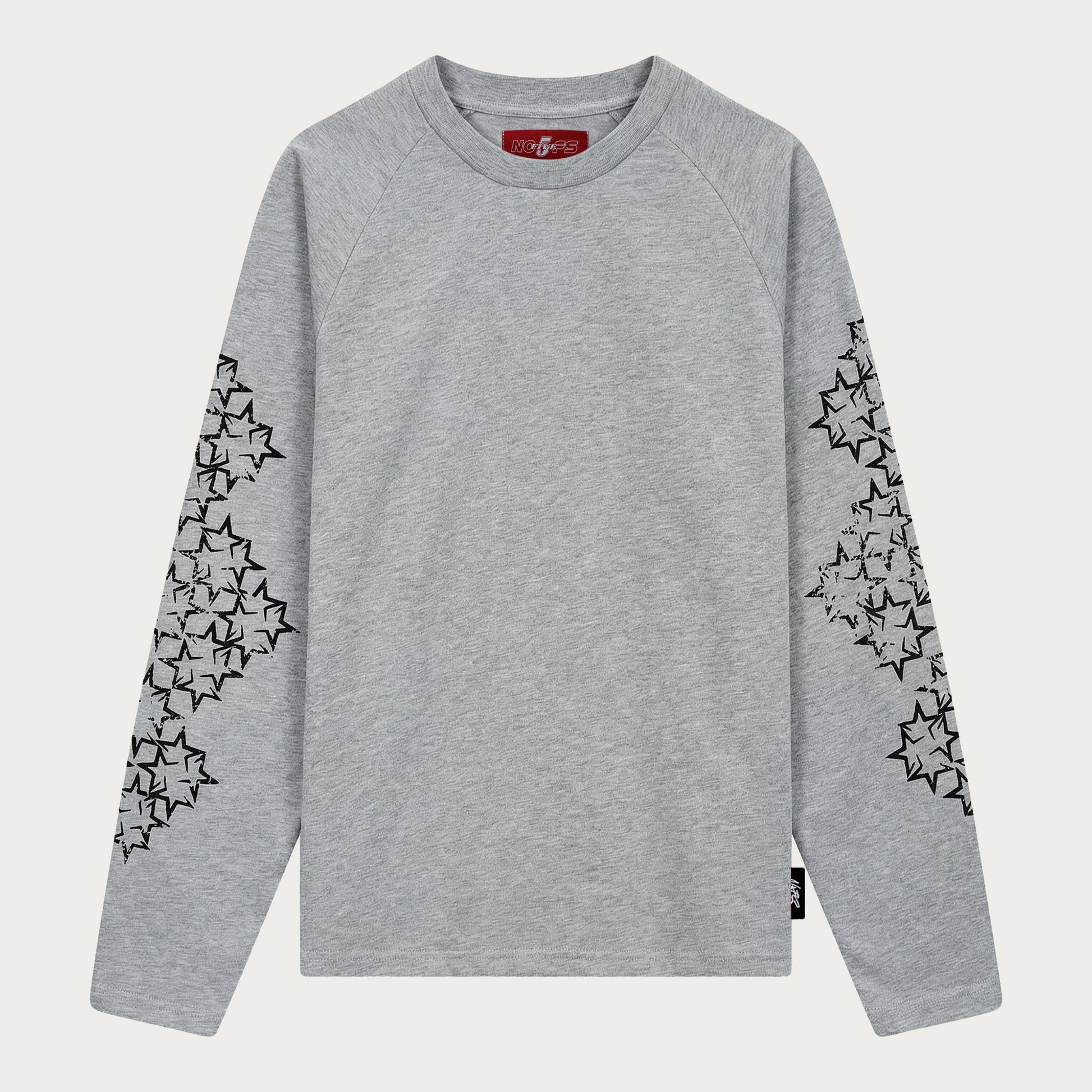 GREY/BLACK STAR LONGSLEEVE