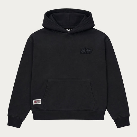BLACK BASIC HOODIE