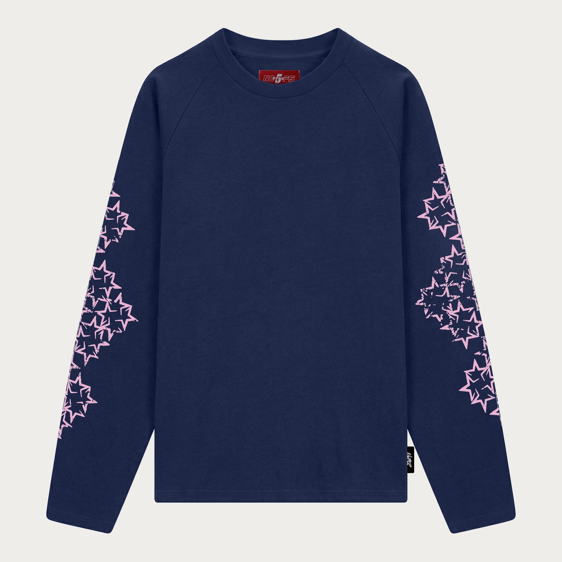 NAVY/PINK STAR LONGSLEEVE