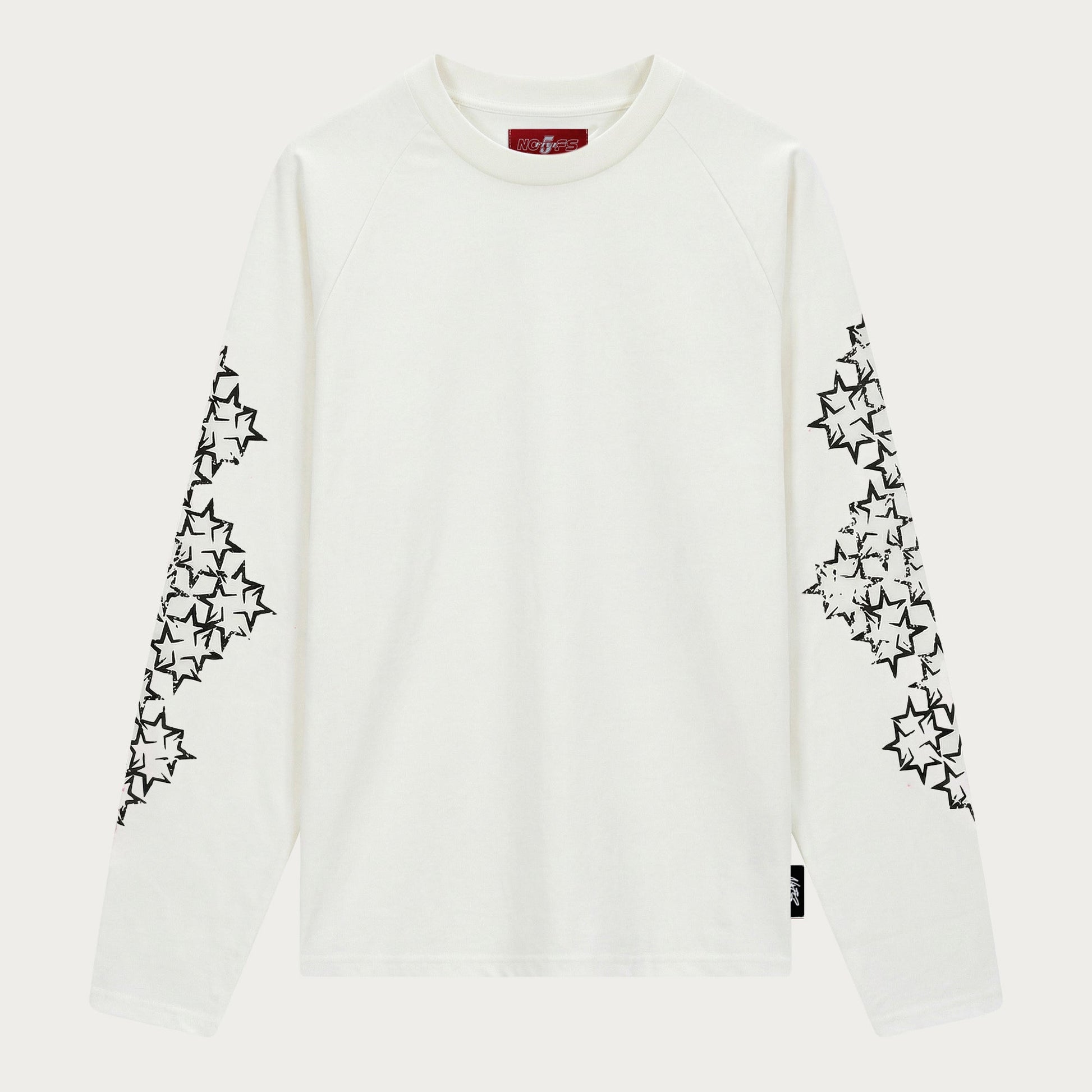 OFFWHITE/BLACK STAR LONGSLEEVE