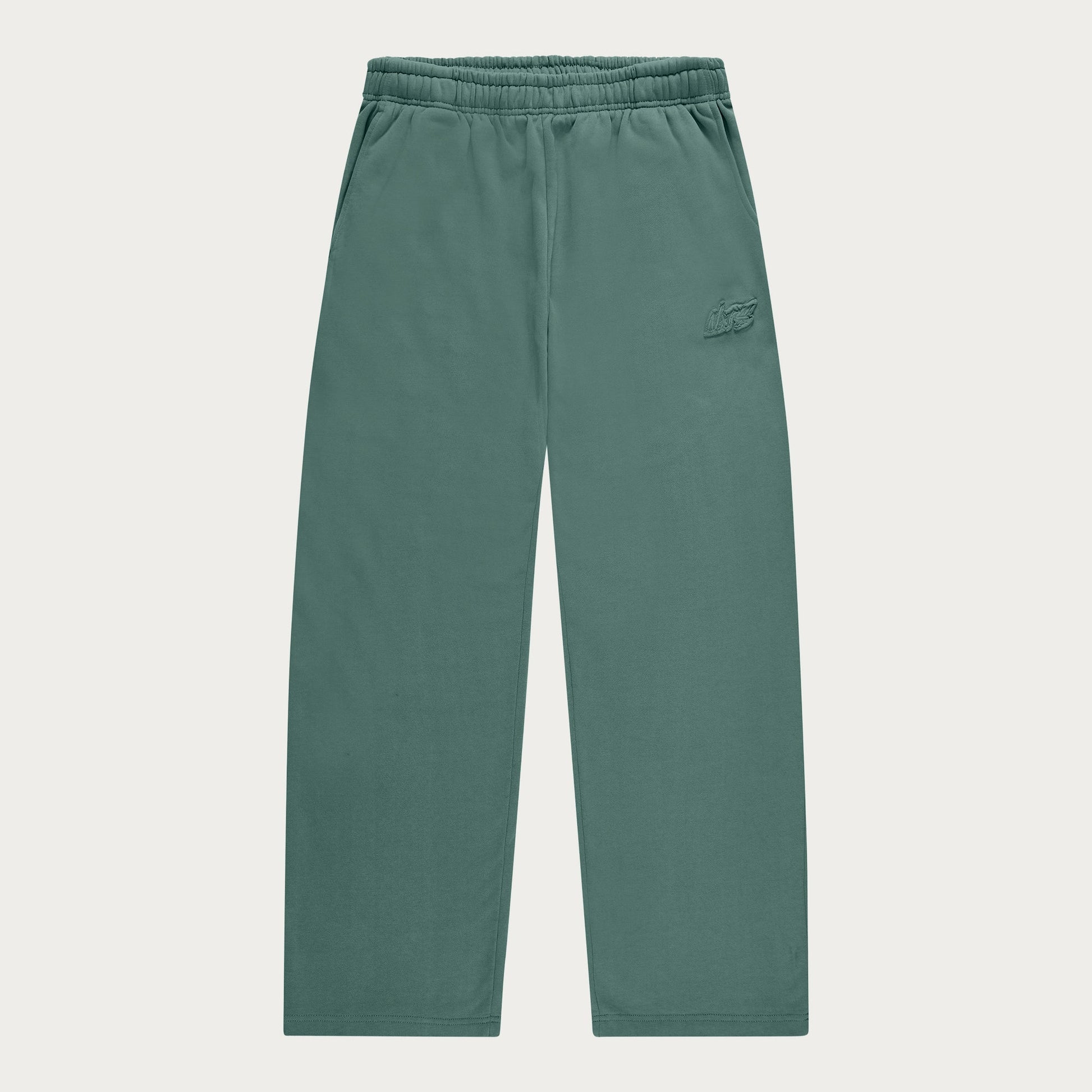 DARK GREEN BASIC OPEN LEG JOGGER