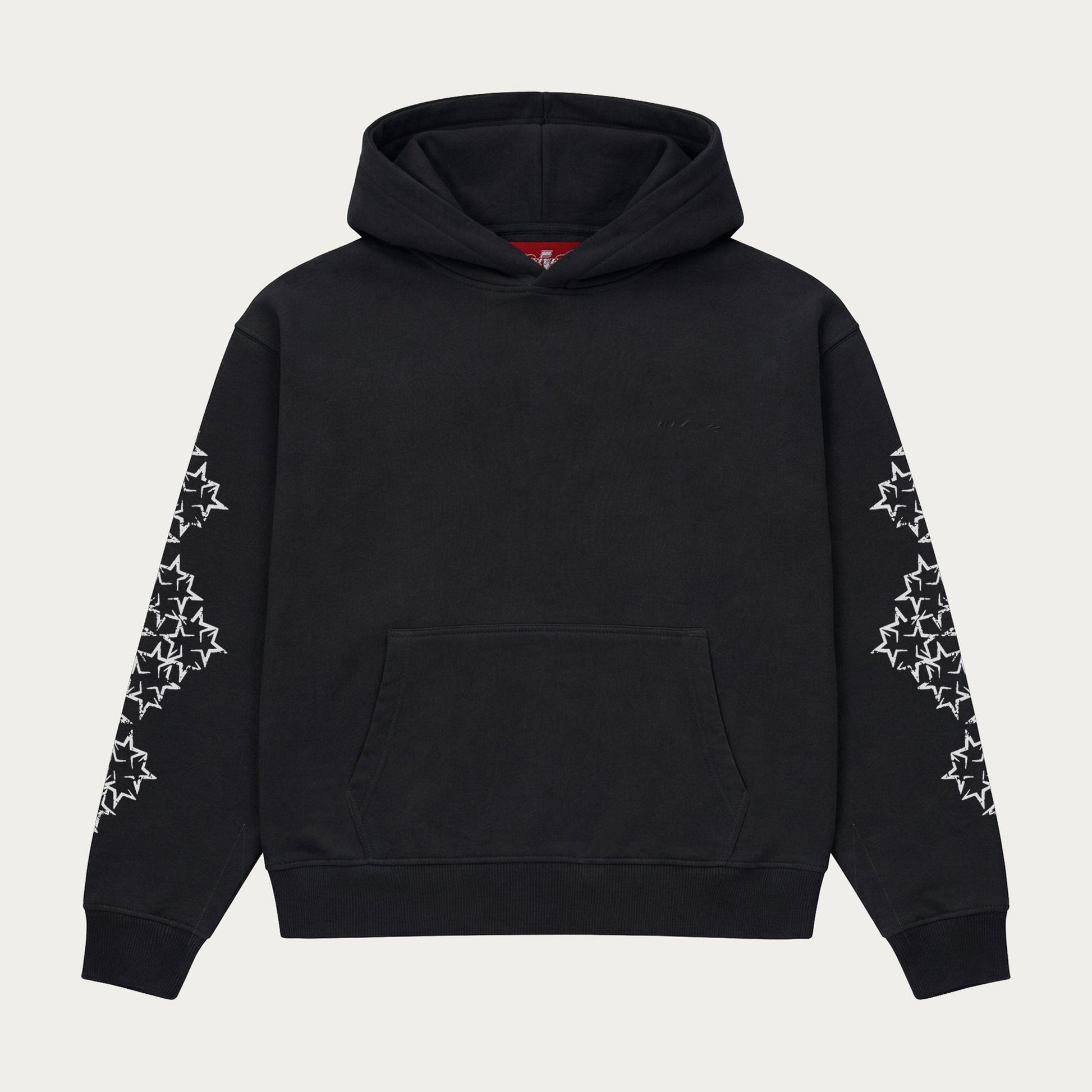 BLACK/WHITE STAR HOODIE