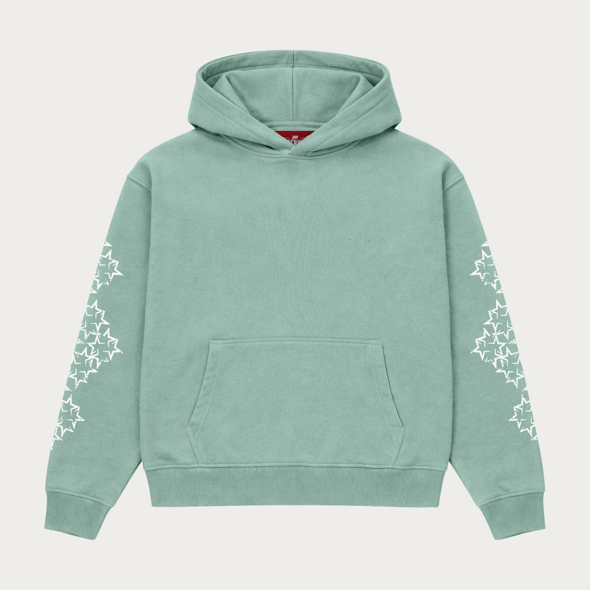 MINT/WHITE STAR HOODIE