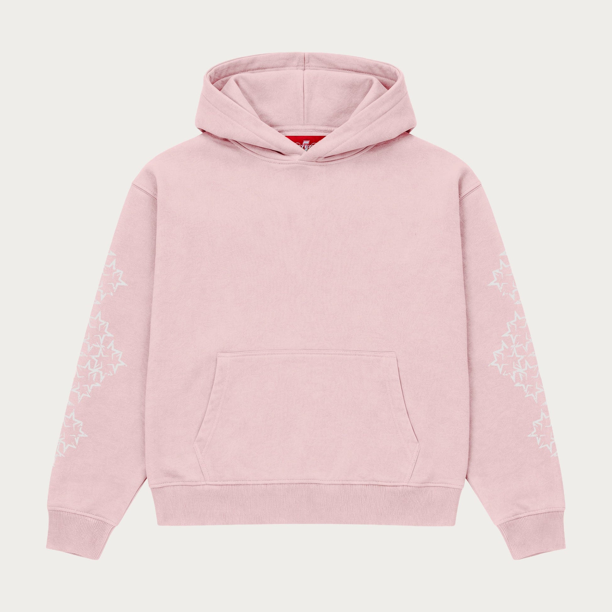 PINK/WHITE STAR HOODIE