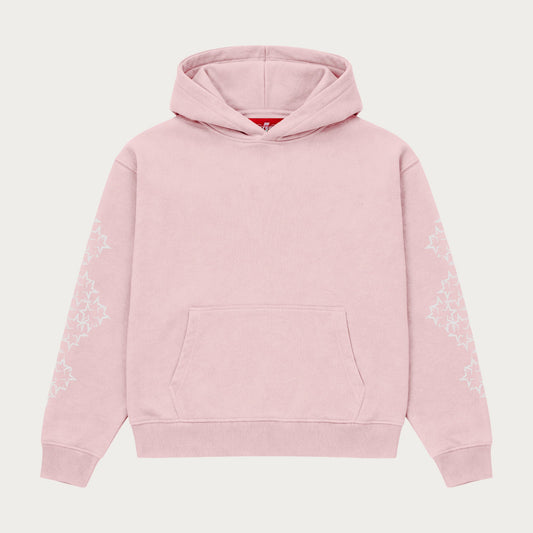 PINK/WHITE STAR HOODIE
