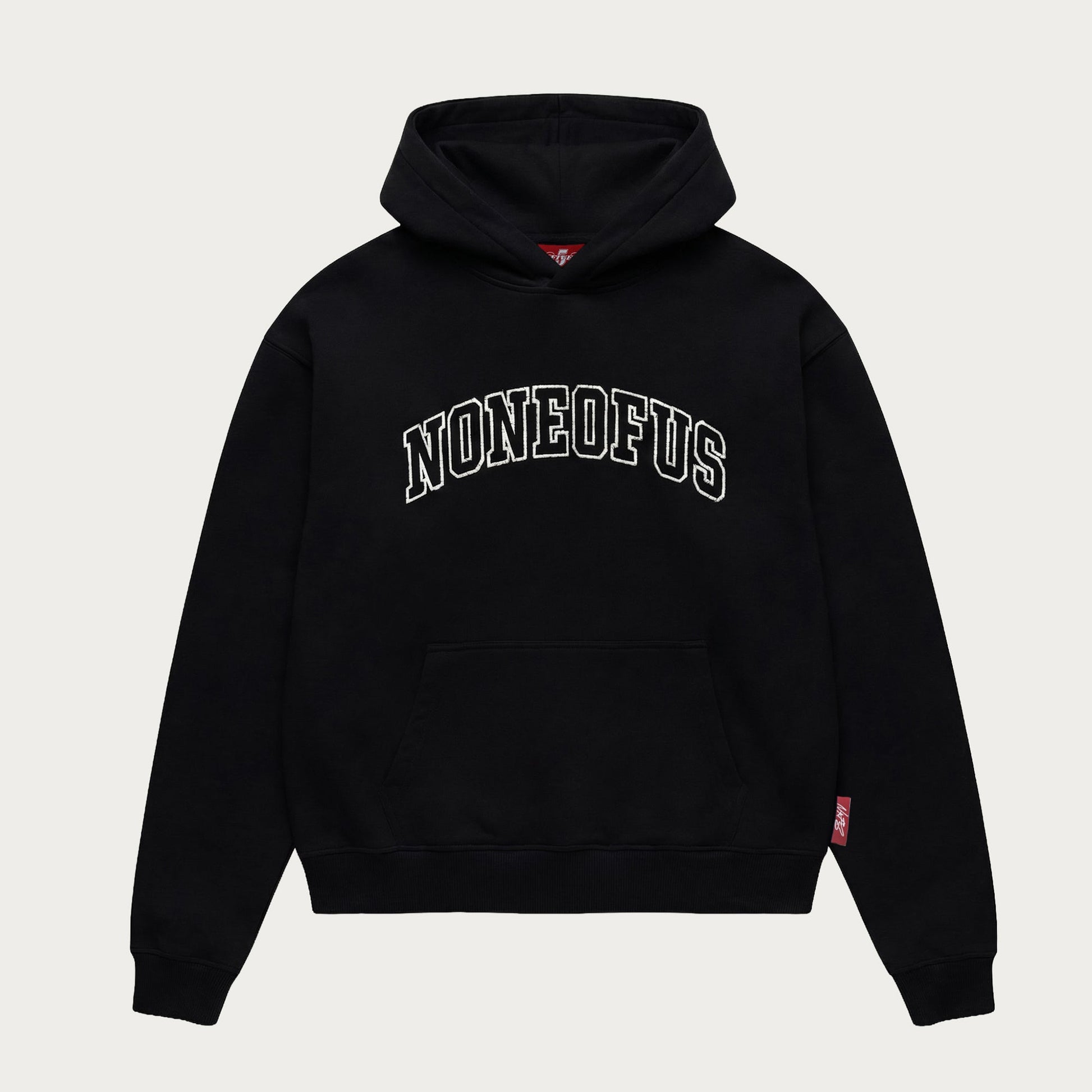 BLACK STITCH HOODIE