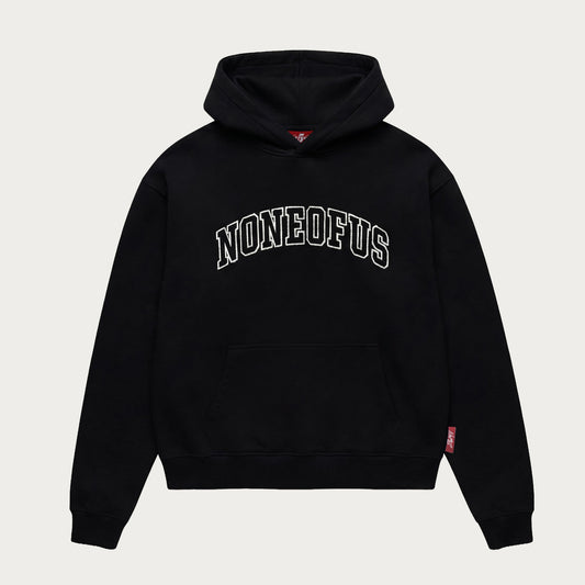 BLACK STITCH HOODIE