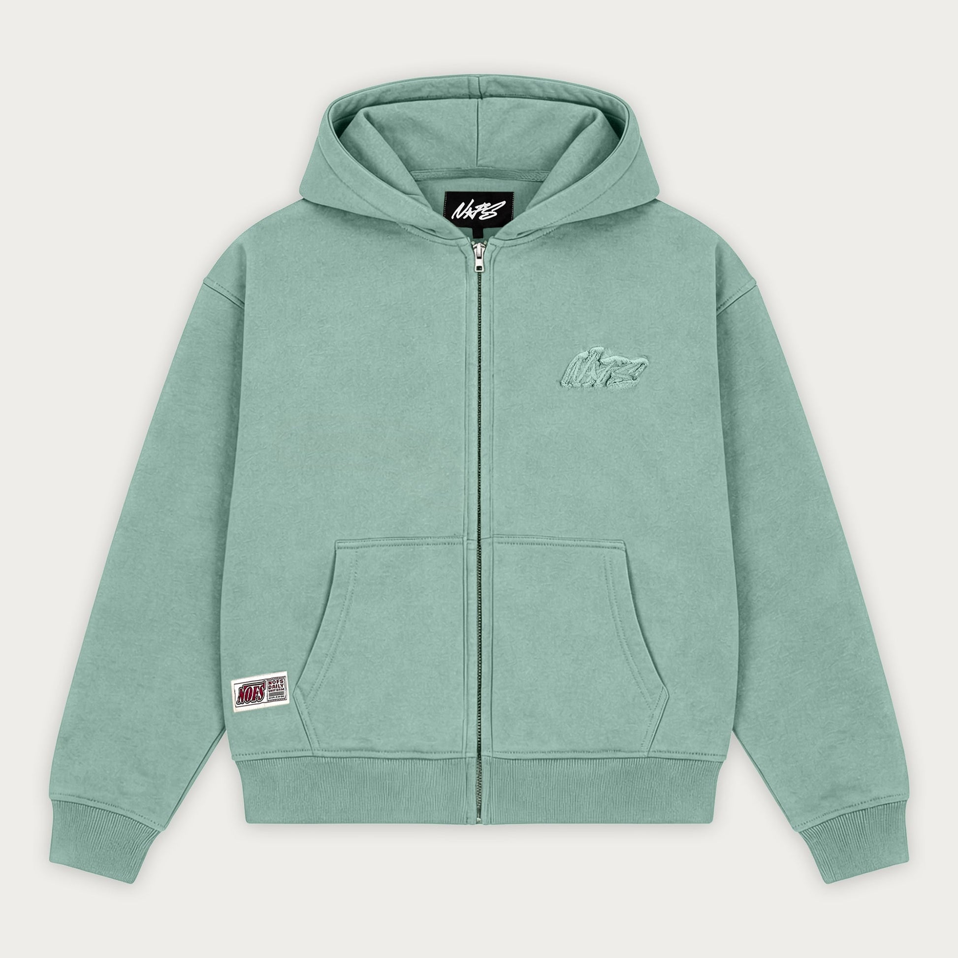MINT BASIC ZIP HOODIE